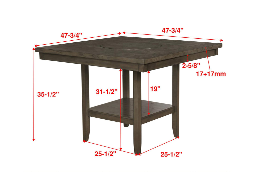 Grey Wood Counter Table A7744