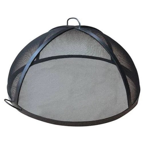 49x22 Welded Carbon Steel Dome Fire Pit Safety Screen F890