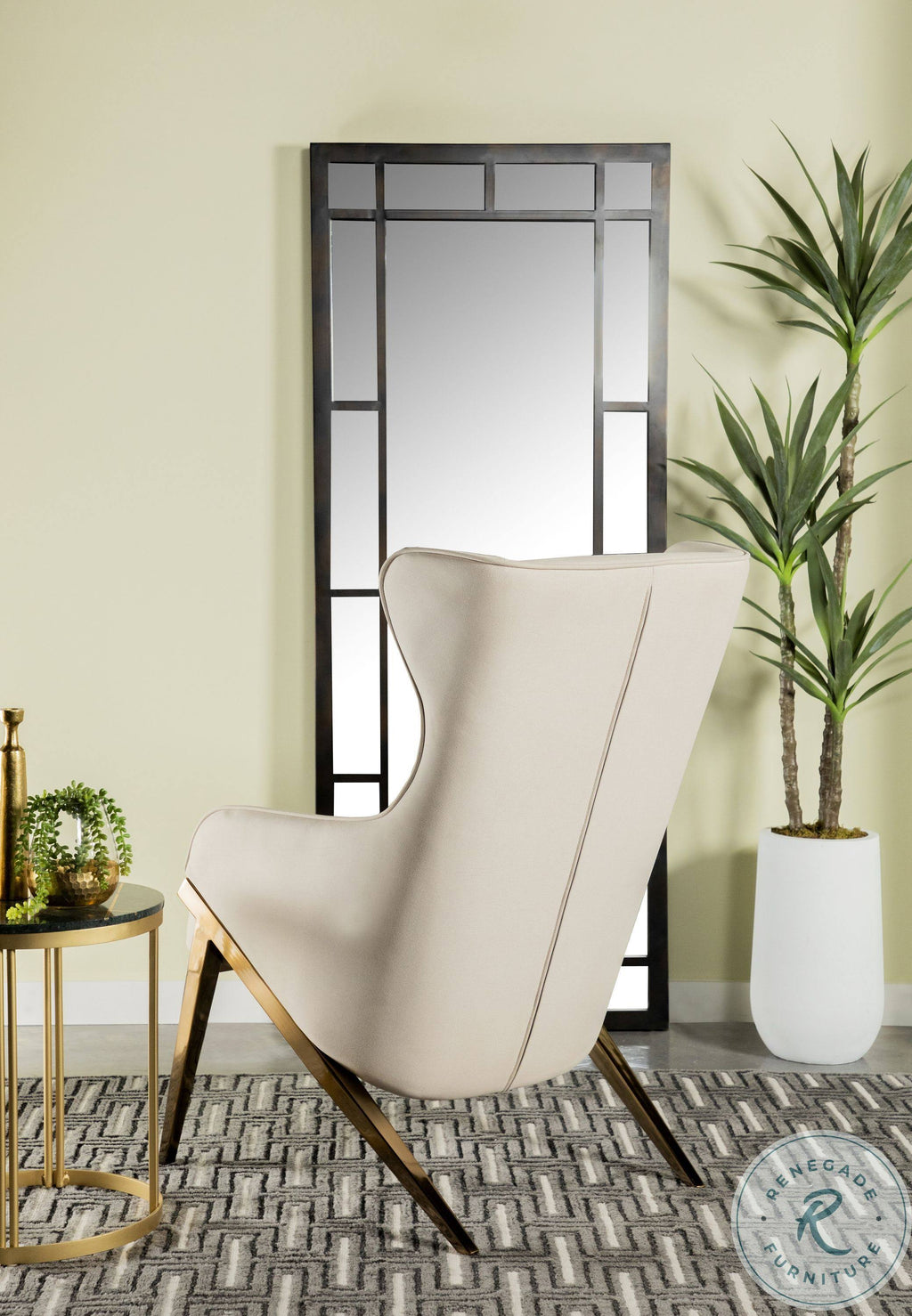 Cream Accent Chair D8570