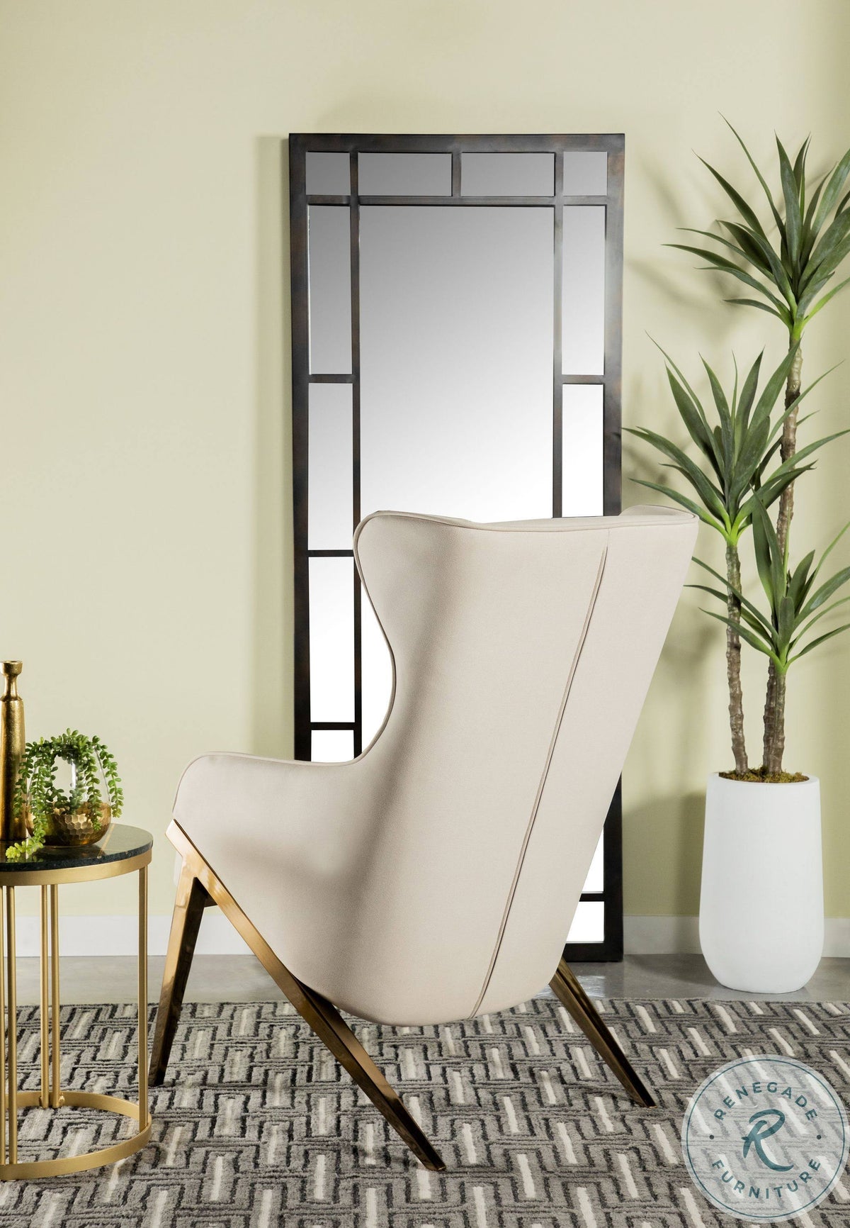 Cream Accent Chair D8570