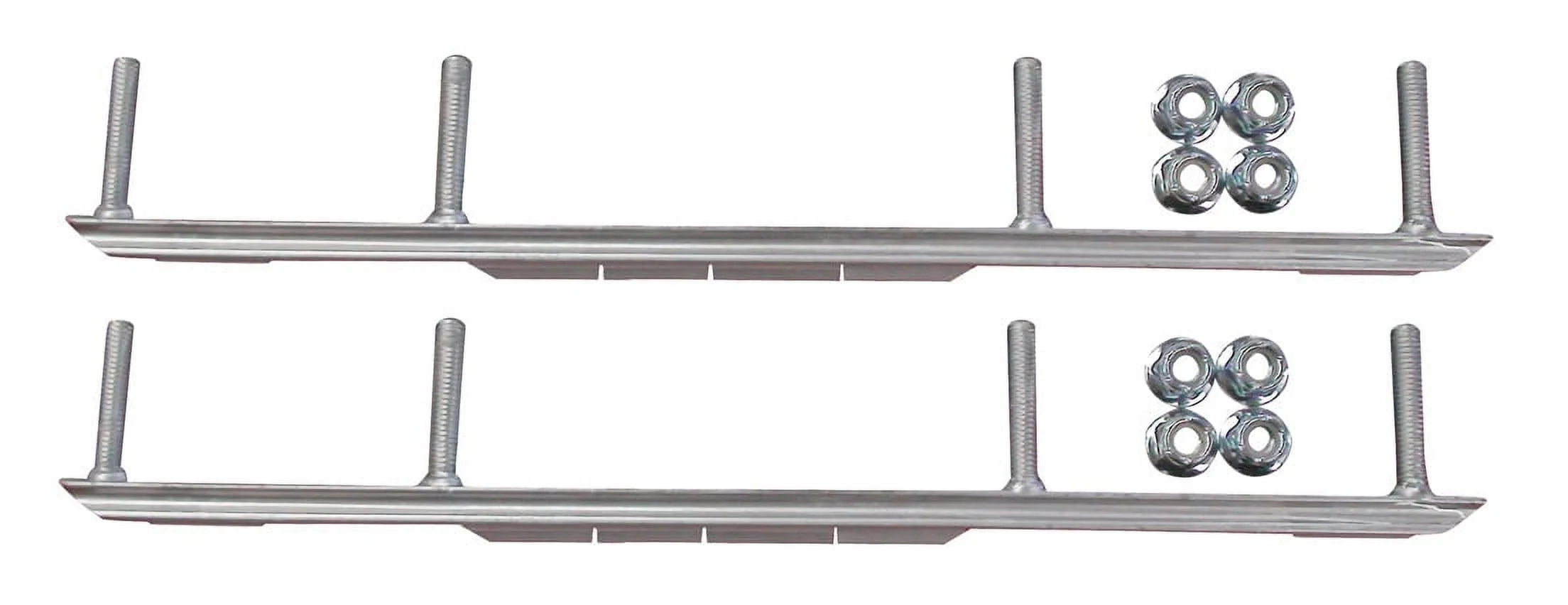 Blue MTX Snowmobile Skis with 6" Shaper Bars Complete Kit E345