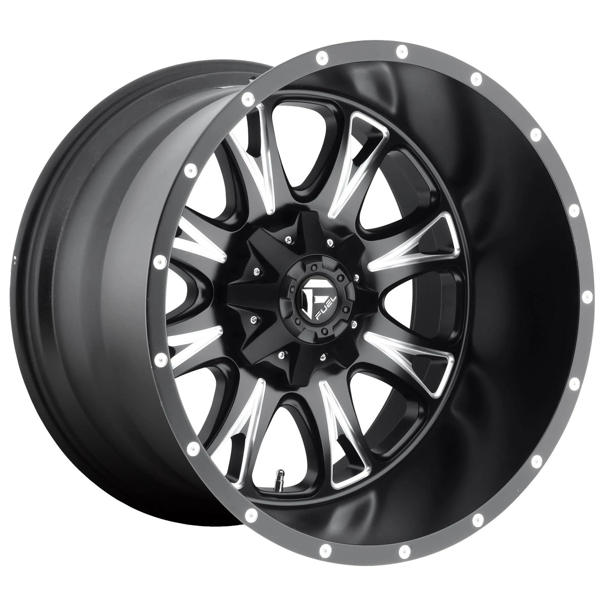 Matte Black Milled 8x200 -129mm Wheel U41606