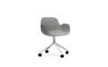 Swivel Armchair Aluminium/Grey S6244