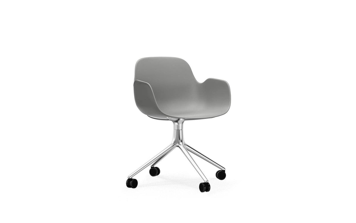 Swivel Armchair Aluminium/Grey S6244