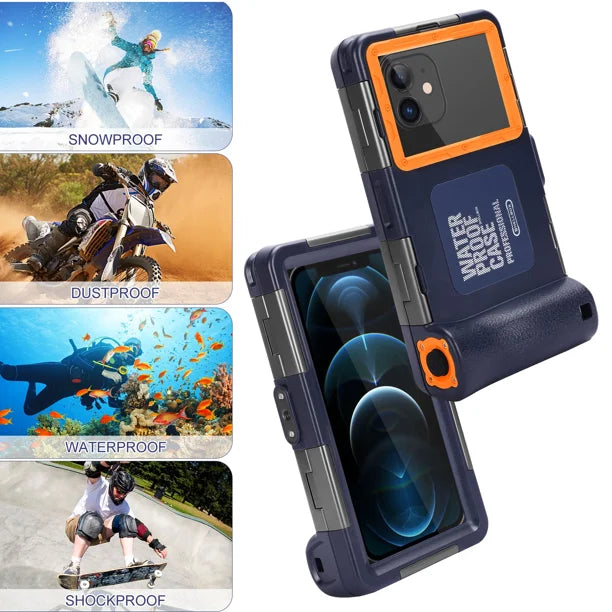 Waterproof Protective Case for Sony Xperia L3 and All Phones Up to 6.9 Inch with Lanyard T71205