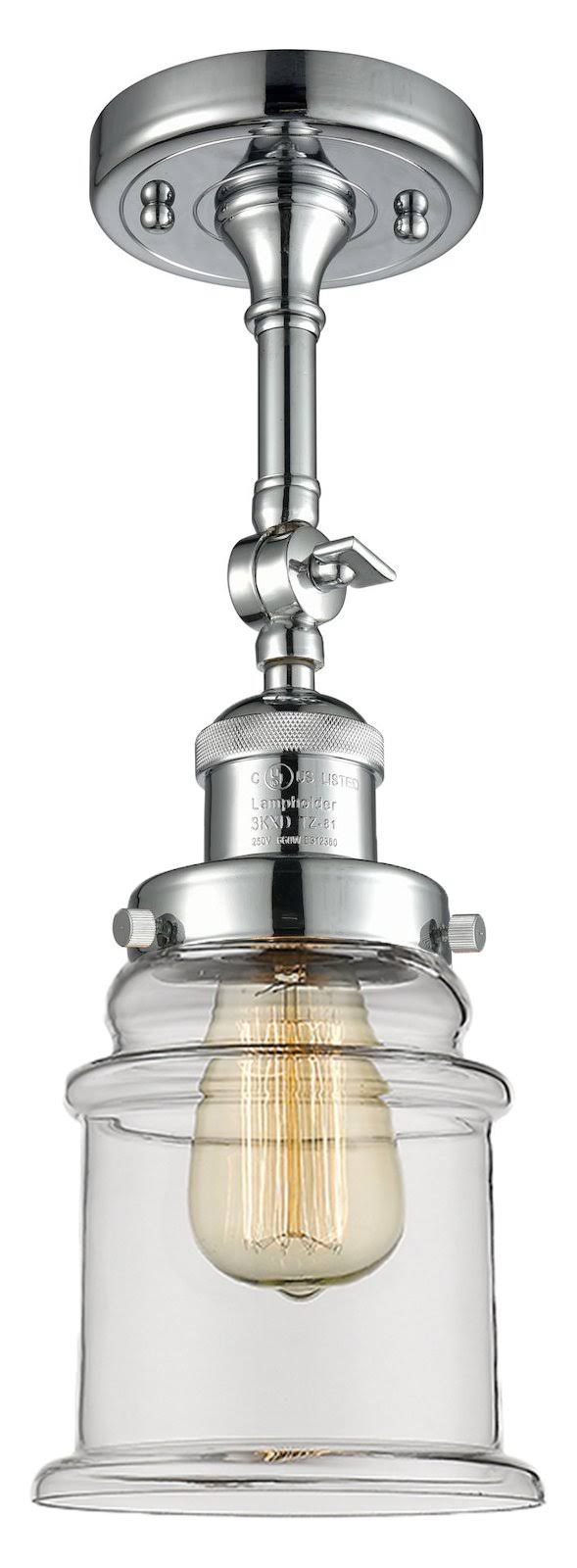 Chrome 1 Light Semi Flush Mount LED J5449
