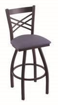 25x22 Swivel Counter Stool with Black Wrinkle Finish E245
