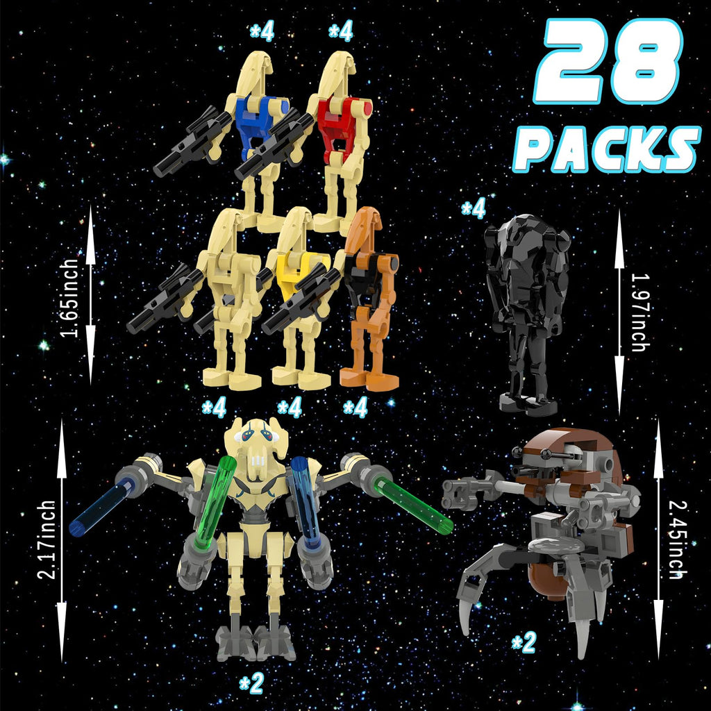 28 Pcs Space Wars Action Figures Building Blocks Sets Y67383