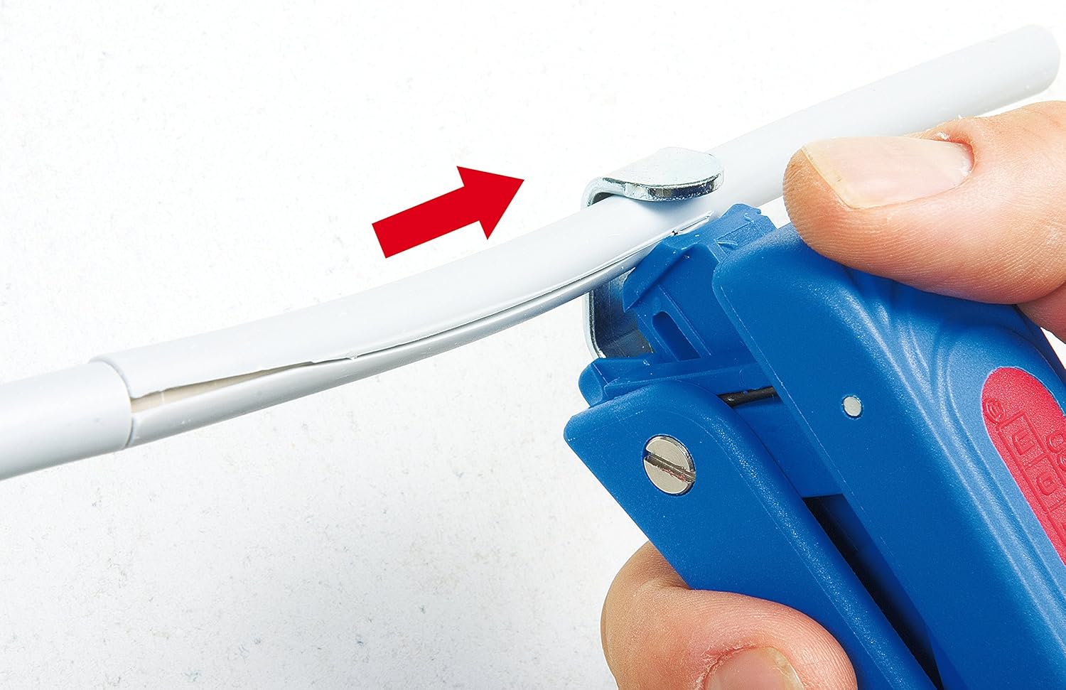 Duo-Stripper for cable & wire stripping, blue/red, 160mm H53834