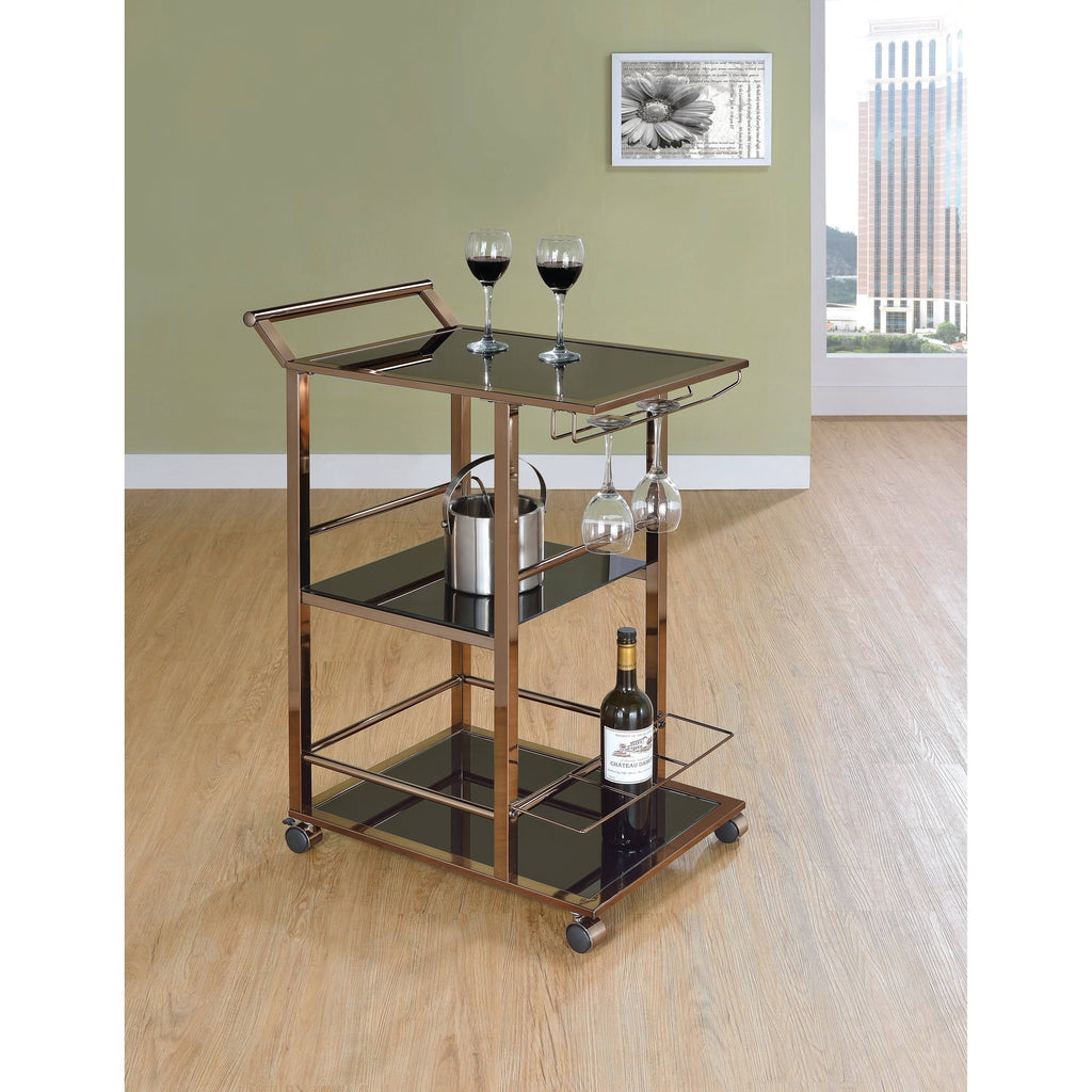 Black Serving Cart D503
