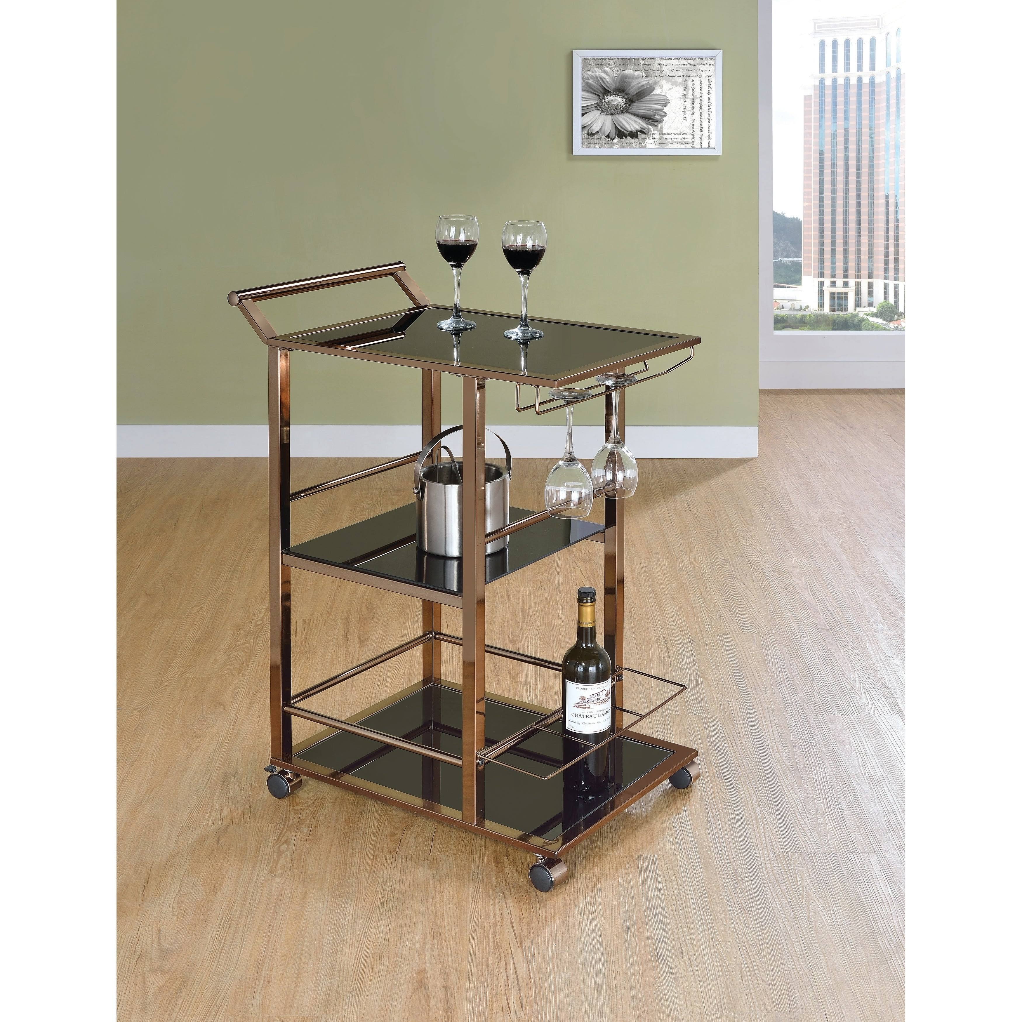 Black Serving Cart D503