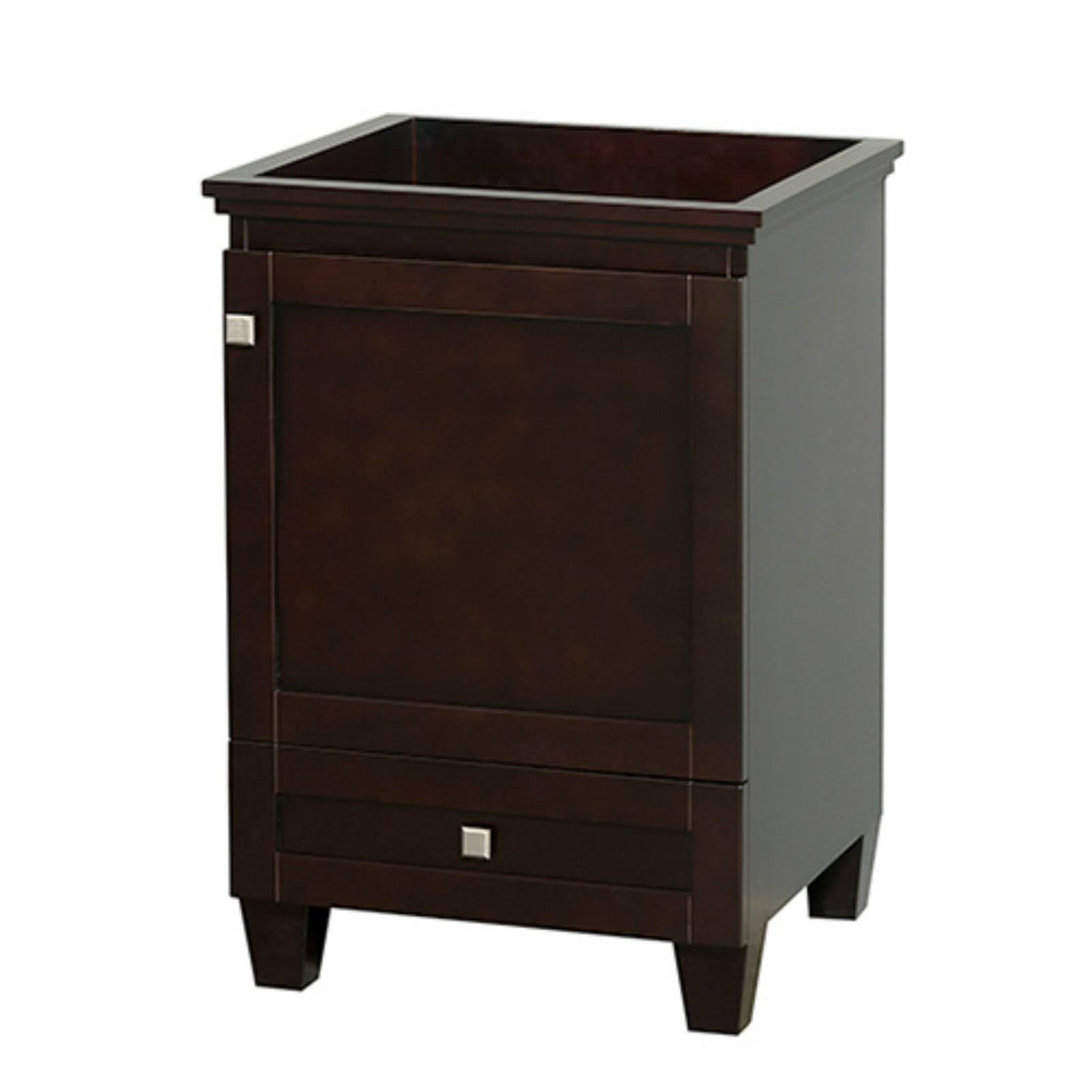 Espresso Solid Oak Vanity Cabinet A279