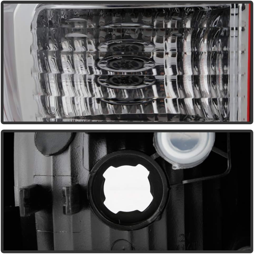 Red Clear Rear Tail Lights Brake Lamps Assembly Pair Set I831