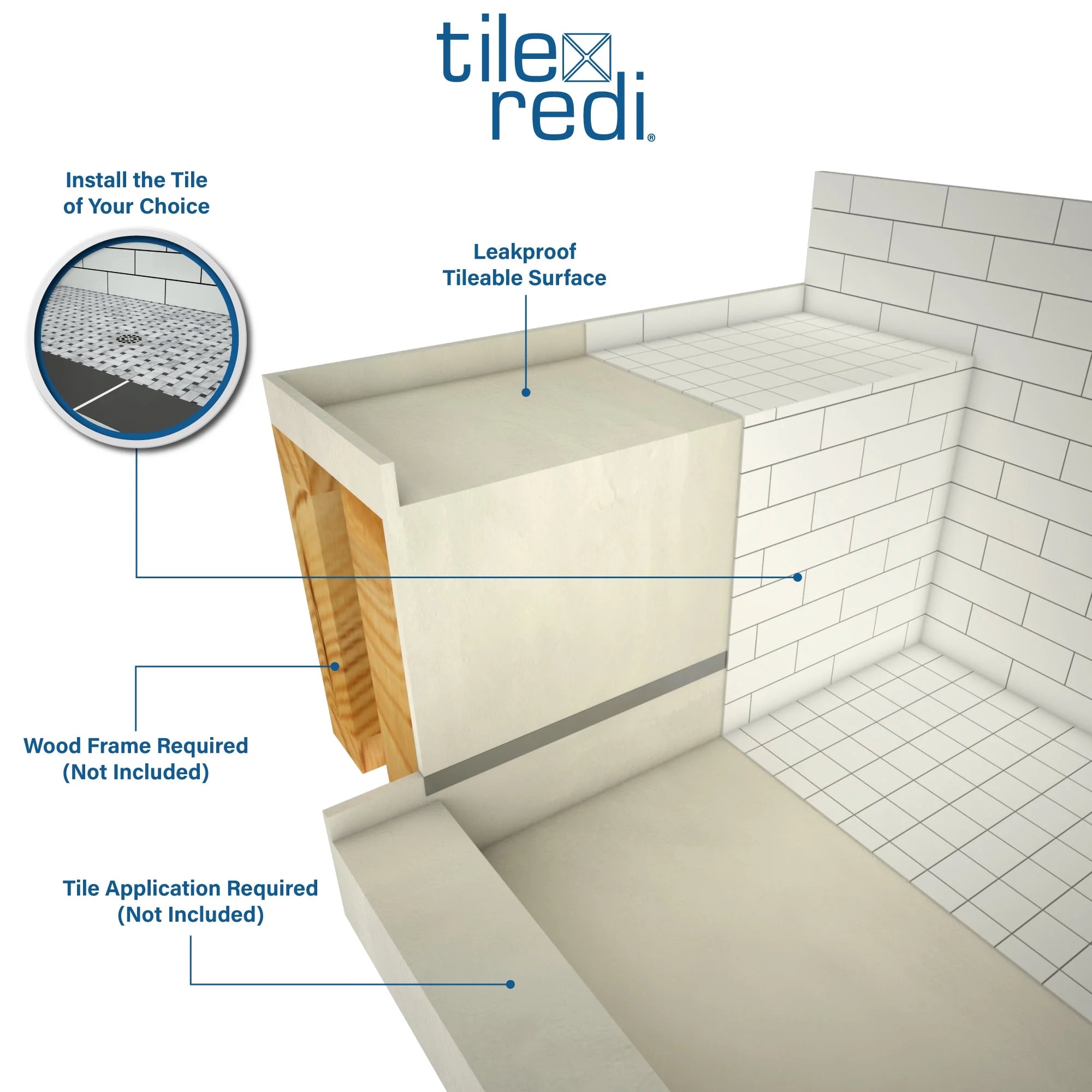 Tile Redi Shower Base B7111