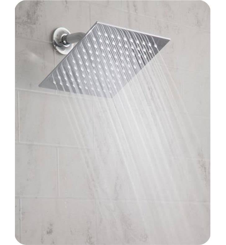 Polished Brass Square Rain Showerhead, 1.5 GMP Q890