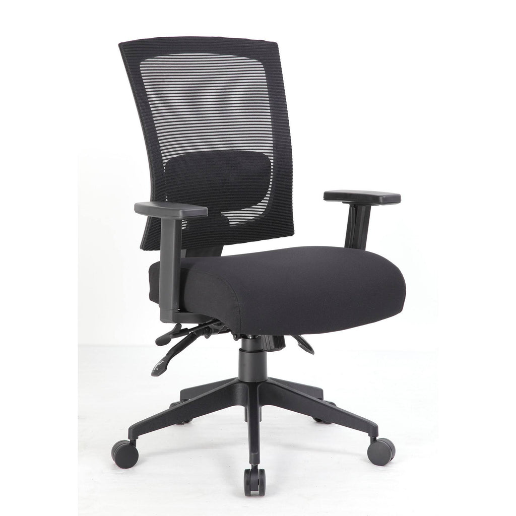 Black Mesh Back Task Chair with Seat Slider M302776