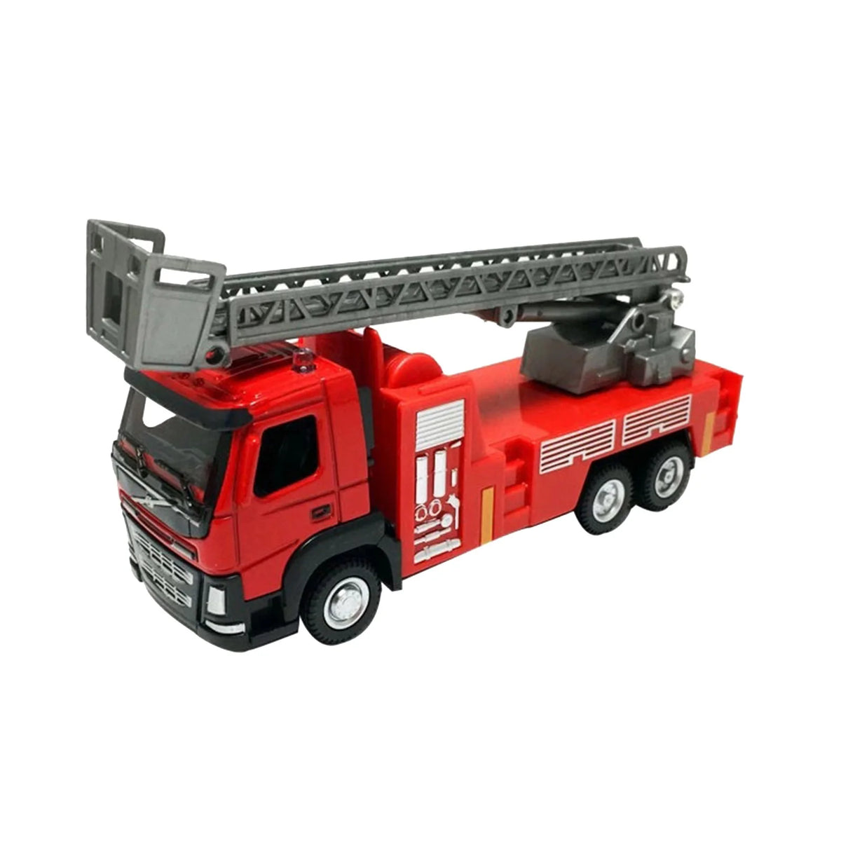 2Pc Metal Alloy Fire Ladder Truck Model 1:50 O2360