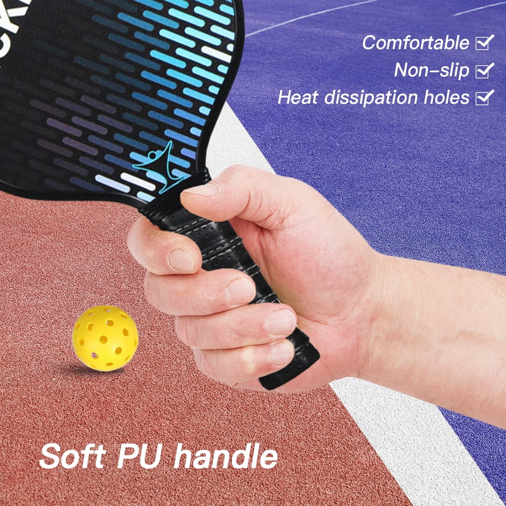 Carbon Fiber Pickleball Paddle and Ball Set M134272