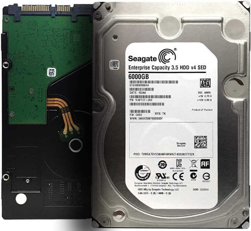 6TB 7200RPM SATA 3.5inch Internal Hard Drive Pack of 2 F368404