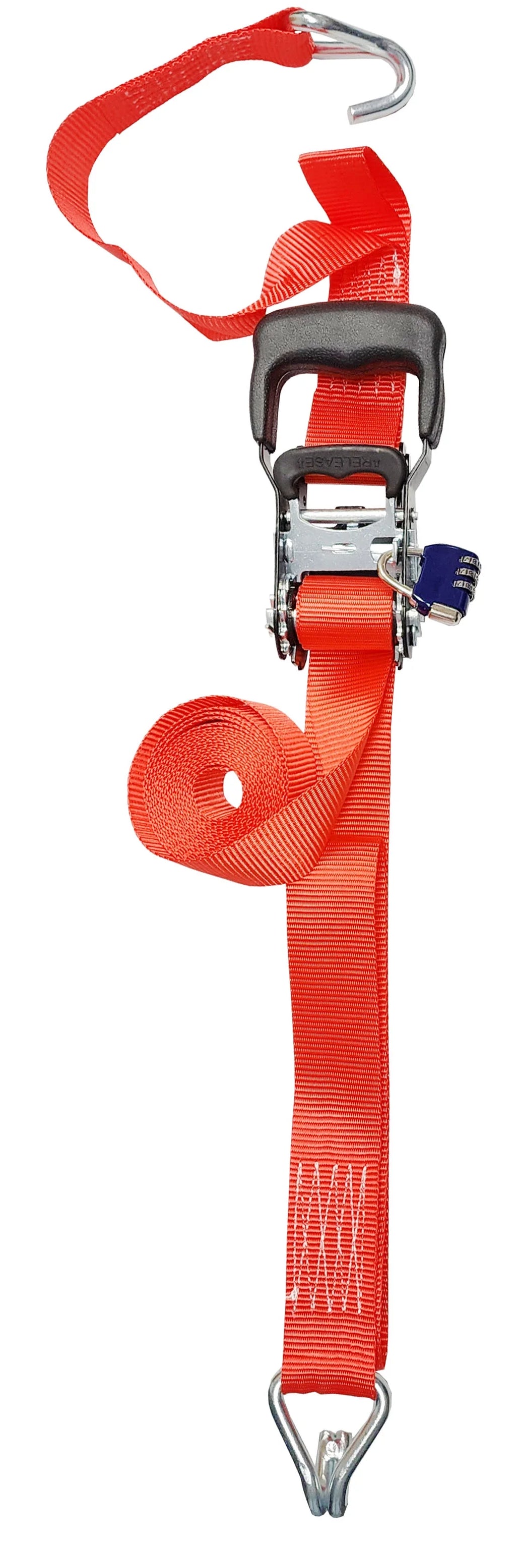 2 Pack Ratchet Tiedown with Combination Locks U348
