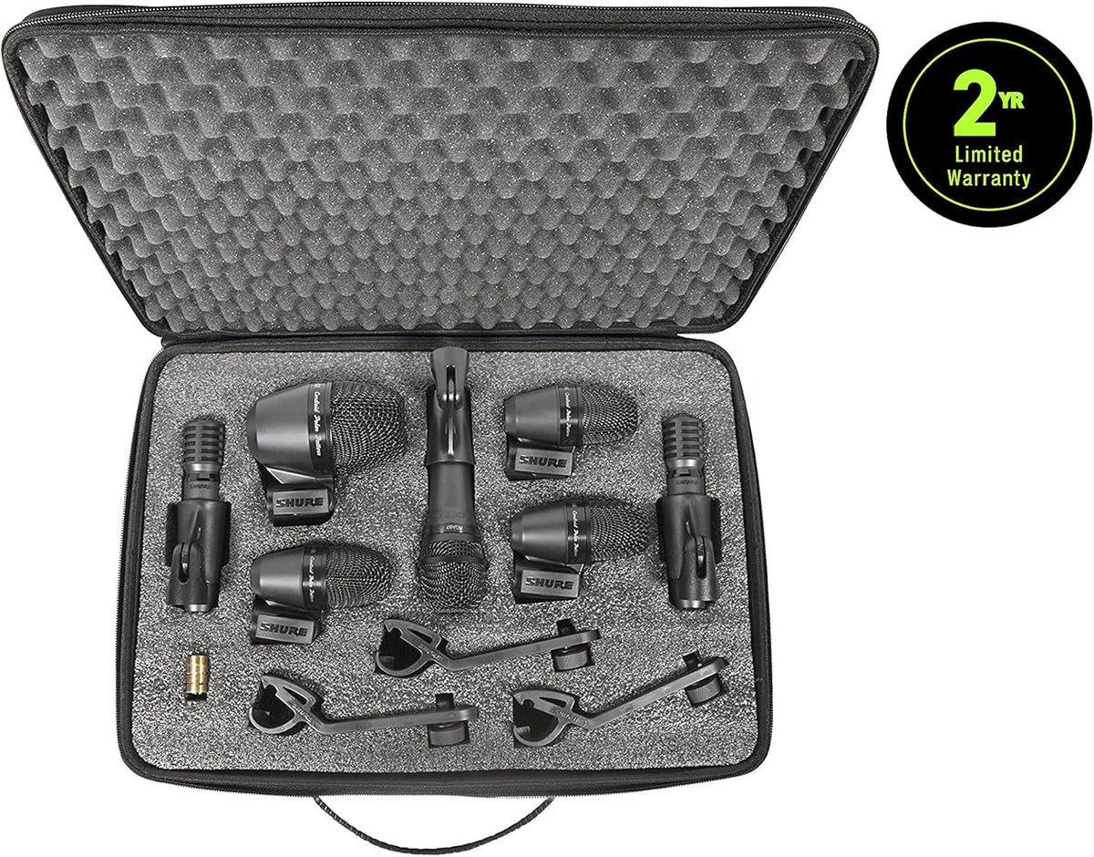 7-Piece Drum Mic Kit with XLR-XLR Cables and Case C29600