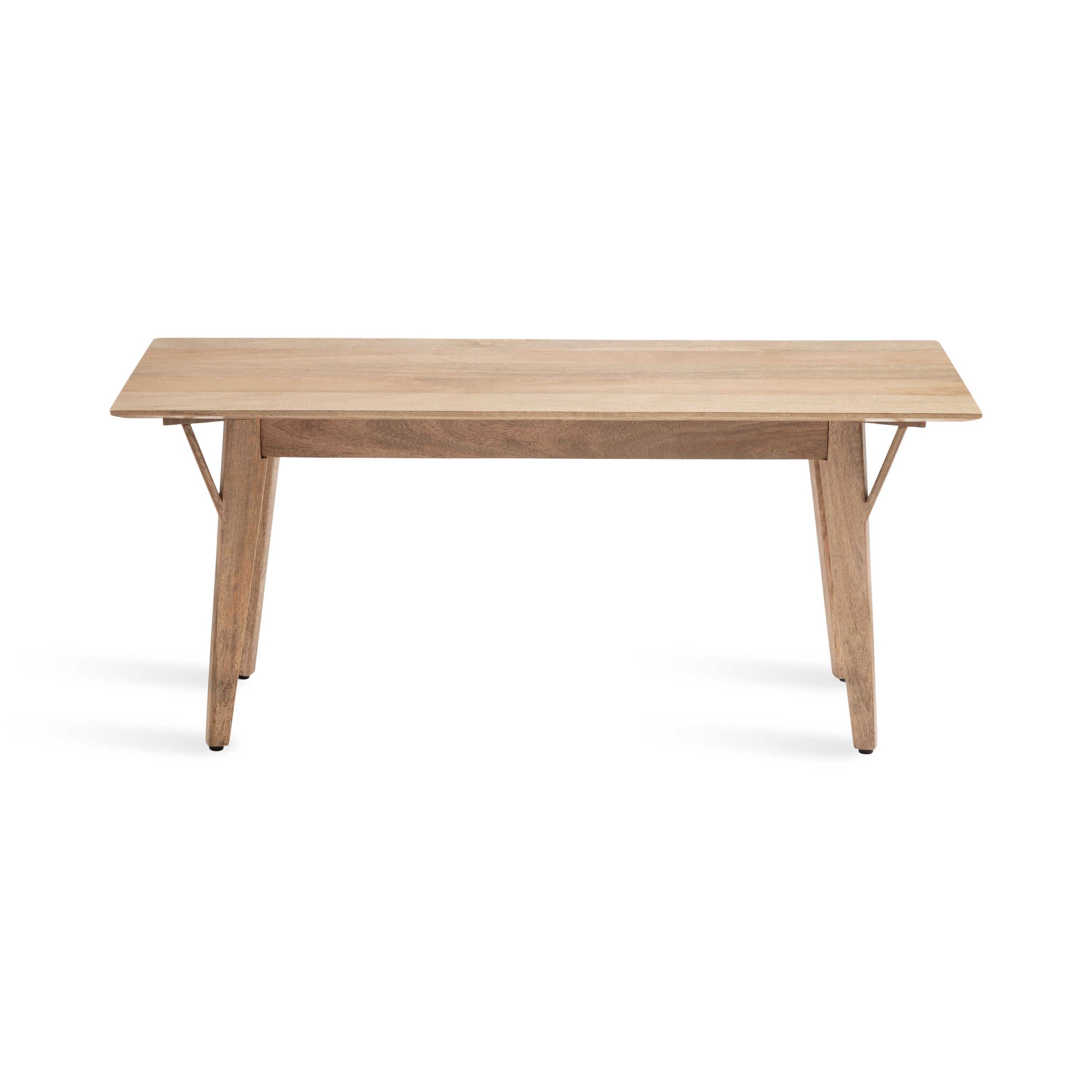 Mid-Century Rectangle Wooden Bench K206