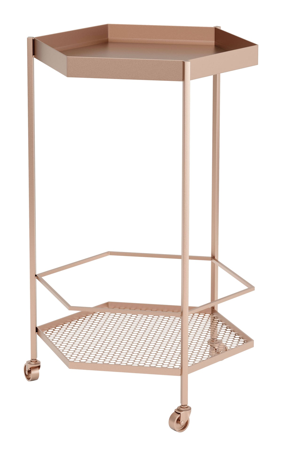 Gold Steel Bar Cart B567690