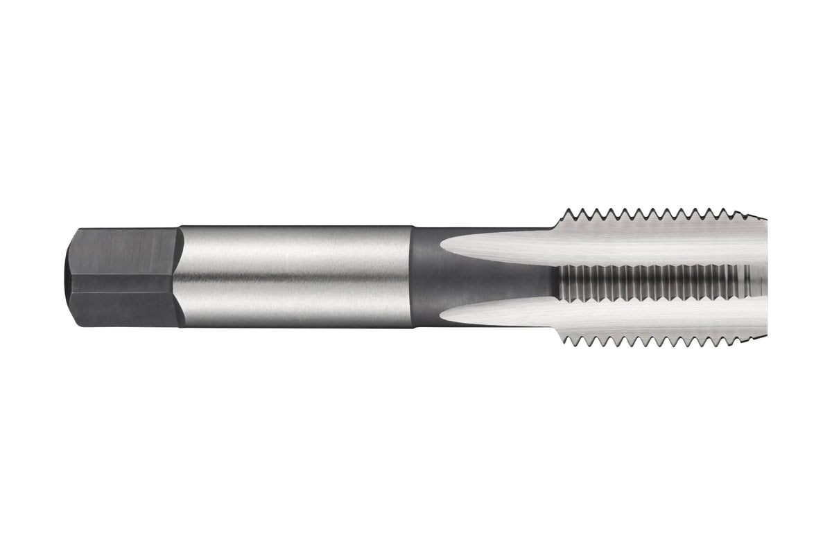 2-Piece High-Speed Steel Pipe Tap Set, BSPP, Uncoated (Bright) Finish, Round Shank with Square End H3101