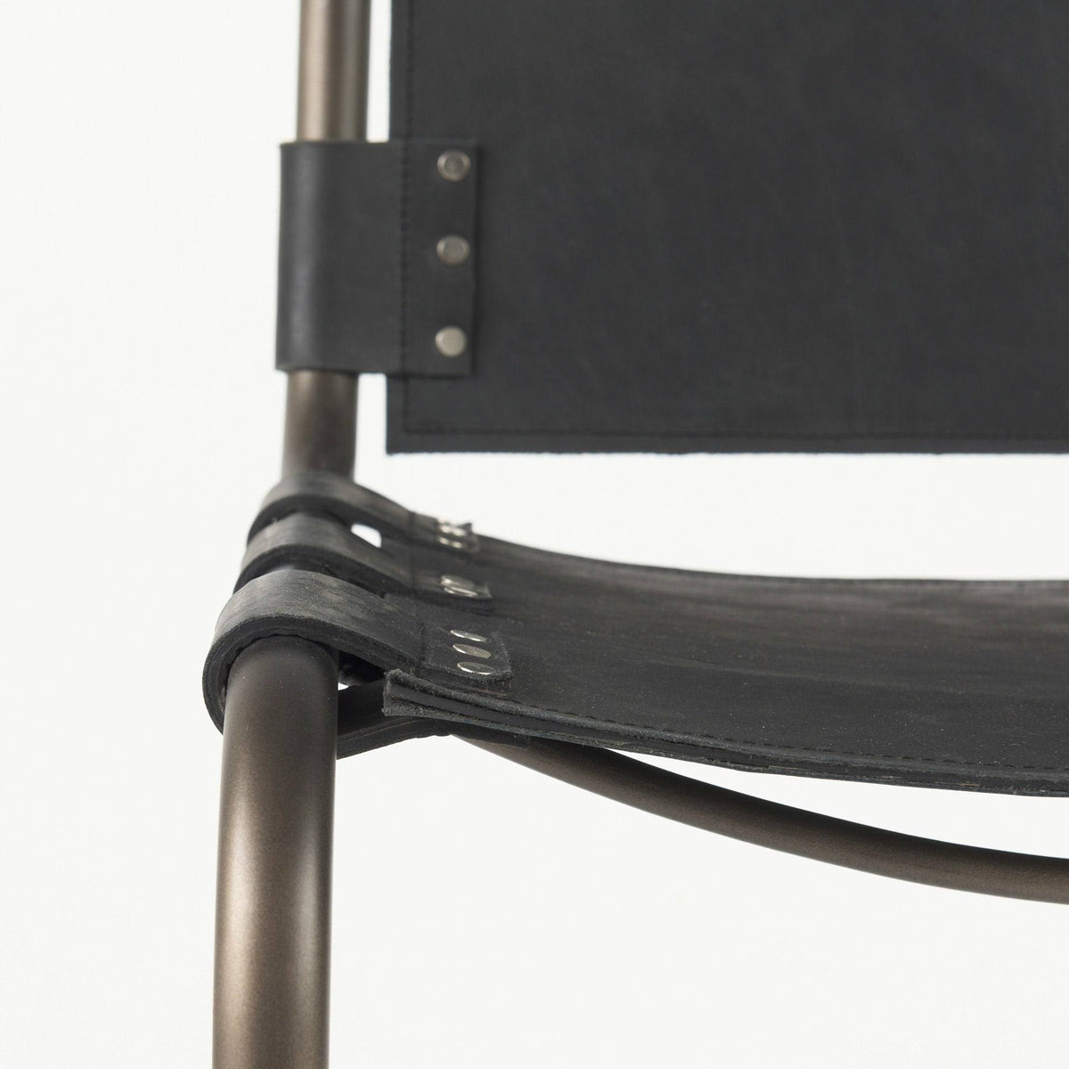 Black Leather Counter Stool D69860
