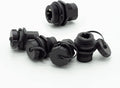 5 pcs Female to Female Panel Mount RJ45 Connector CAT6&5, Ethernet LAN Cable Connector with dust Cap Waterproof IP67, black Pack of 2 X943