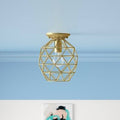 Antique Brass 8x22 Flush Mount Light J7260