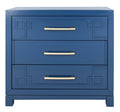 Blue/Gold 3 Drawer Chest H353
