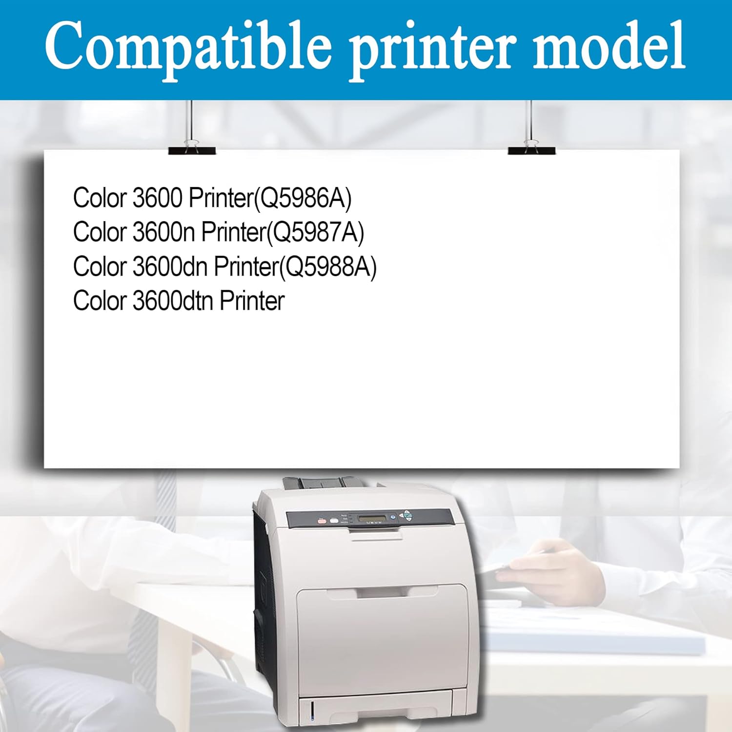 3 Pack Black Remanufactured Toner Cartridge for HP Color 3600 Printer I1250