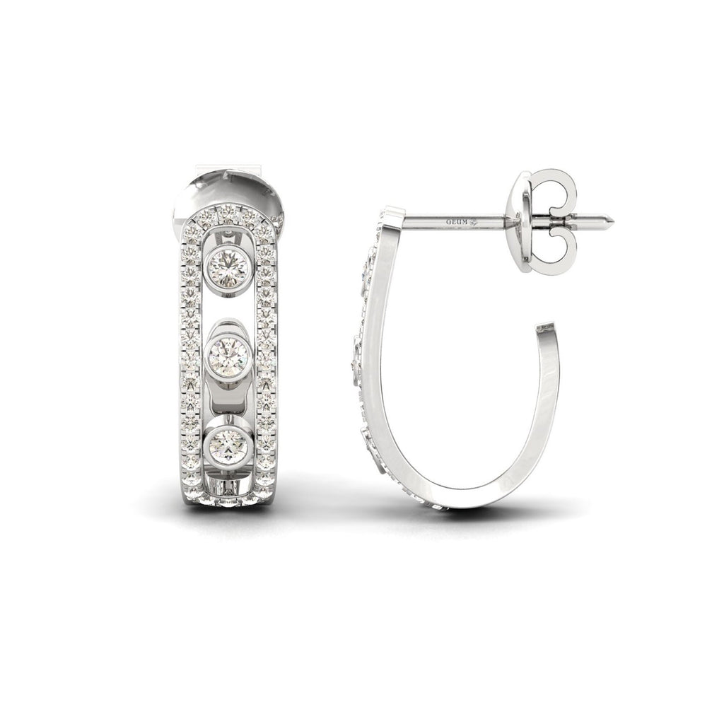 18k Gold Hoop Earrings K444133