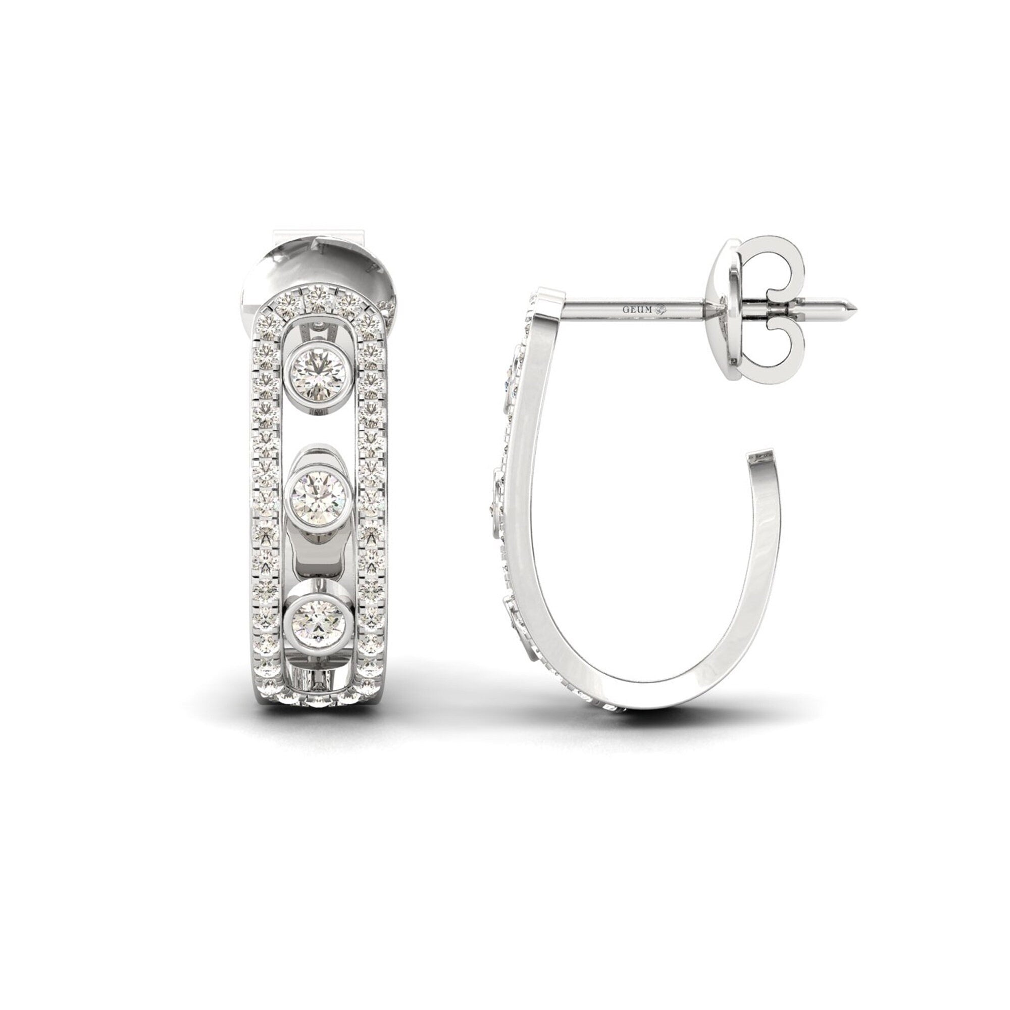 18k Gold Hoop Earrings K444133