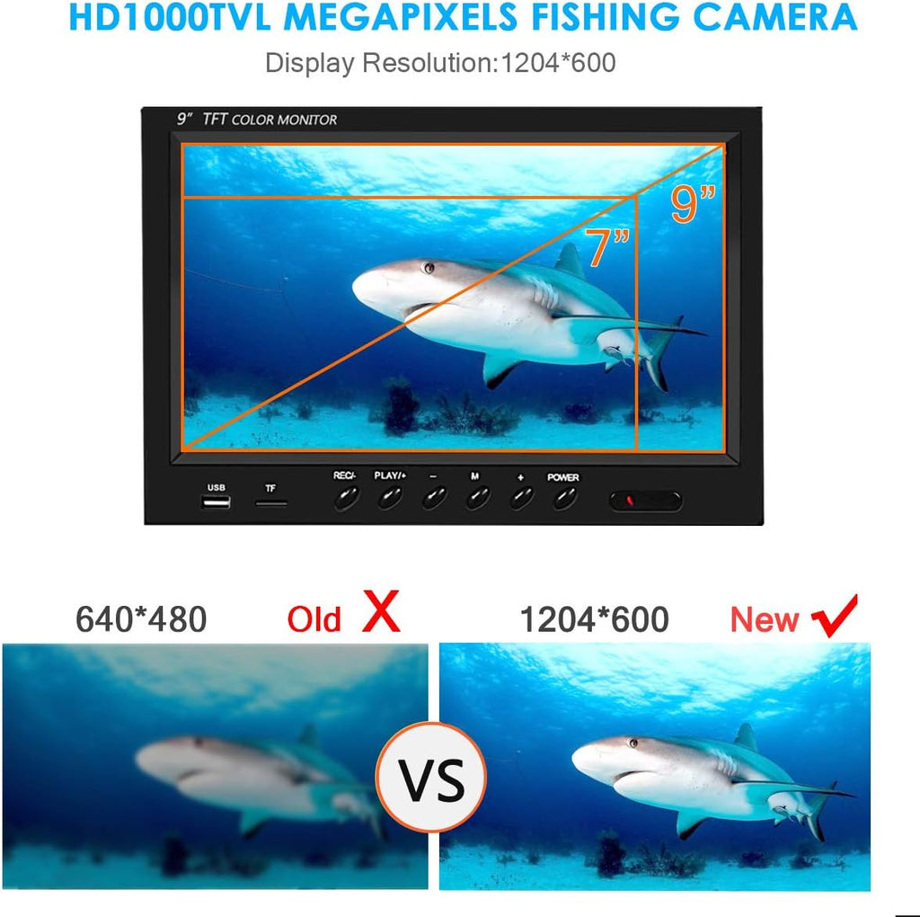 9 inch Color Monitor Underwater Fishing Camera with 30m Cable P61551