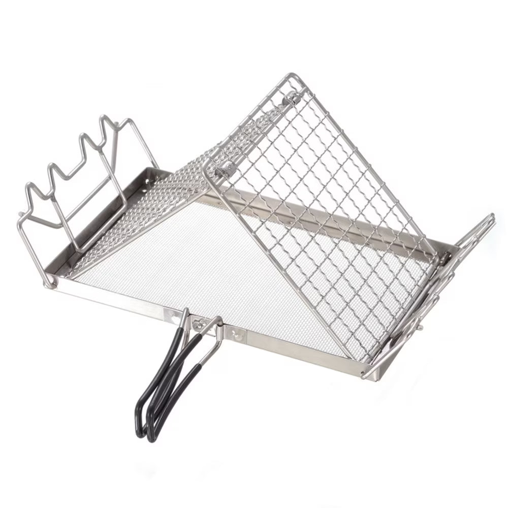 Stainless Steel Folding Camp Stove Toaster Rack N811091
