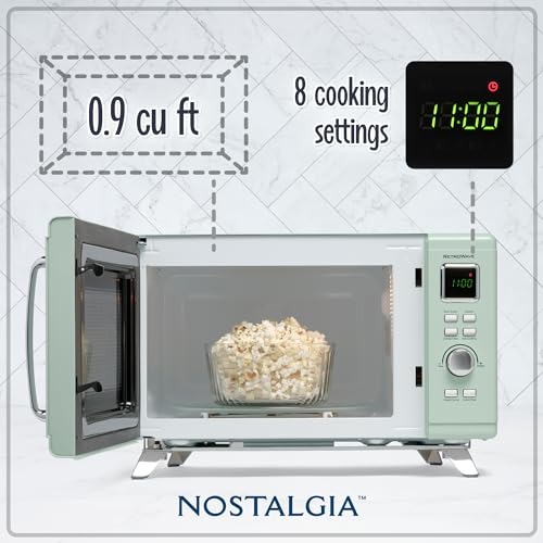 Retro Compact Countertop Microwave Z648