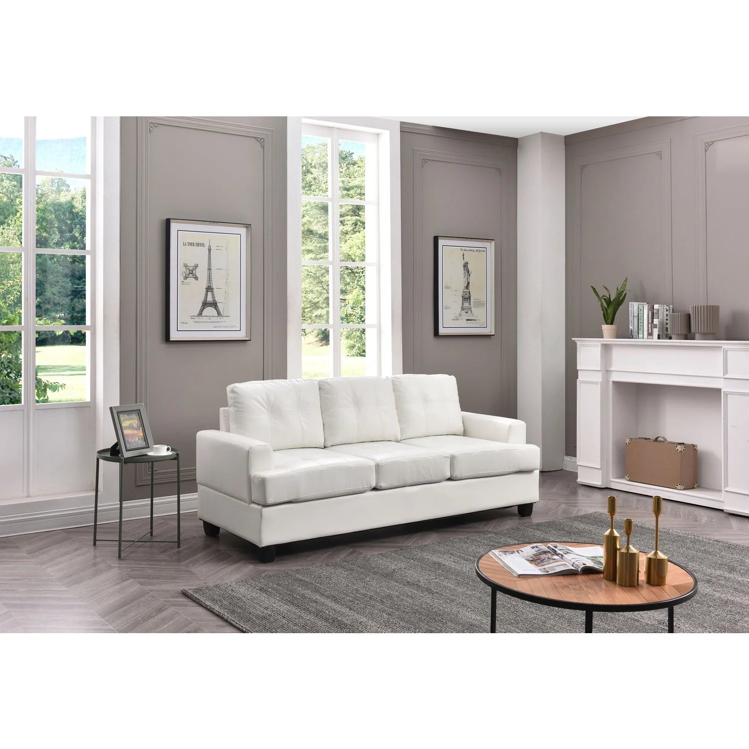 White Sofa L649817