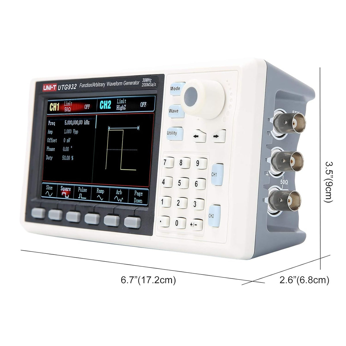 30 MHz Dual-Channel Function Generator Arbitrary Waveform T1127