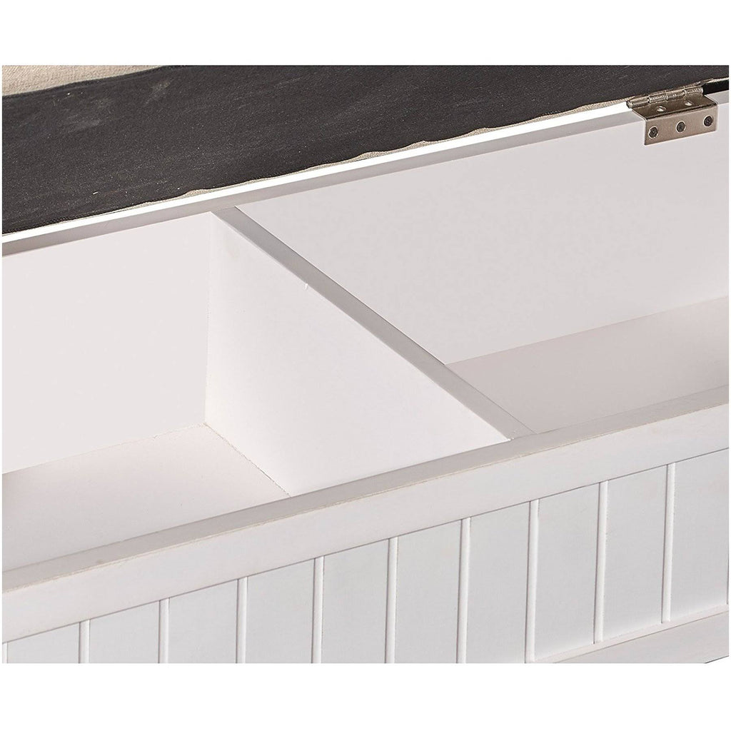 White Storage Bench R6175