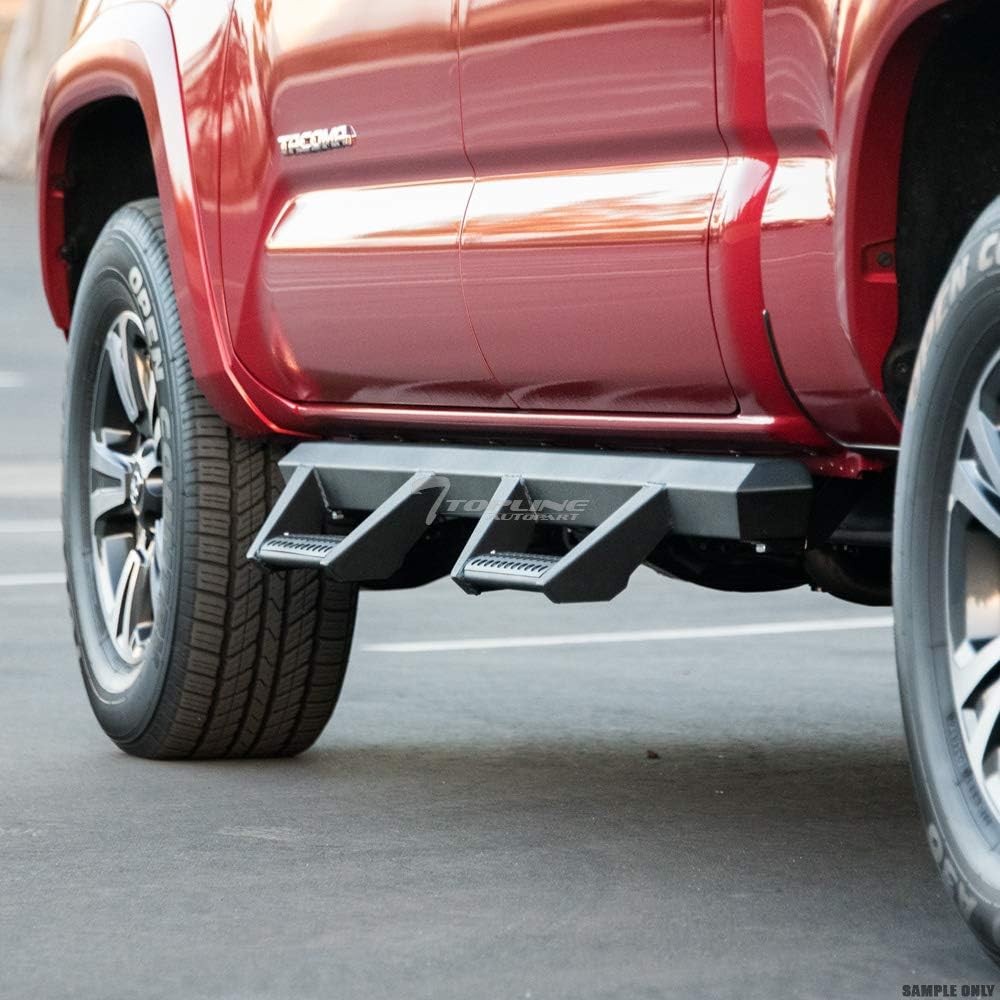 Matte Black Nerf Bars Running Boards for Chevy Colorado GMC Canyon Crew Cab O76050