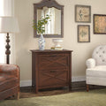 2 Drawer Lateral File Cabinet, Pure White Oak T6537