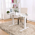 White Height Adjustable Standing Desk U303028