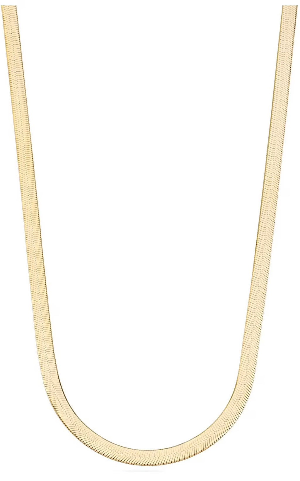Sterling Silver Herringbone Chain Necklace 3MM, 16-24 inch O259