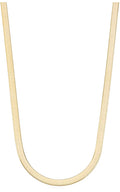 Sterling Silver Herringbone Chain Necklace 3MM, 16-24 inch O259