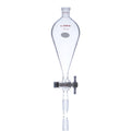 Conical Separatory Funnel 250mL with PTFE Stopcock Pear Shape Pack of 2 I135