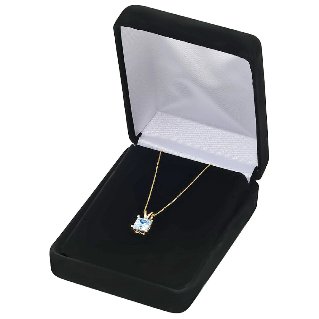 18k Yellow Gold Pendant with 16" Solid Gold Chain P764814