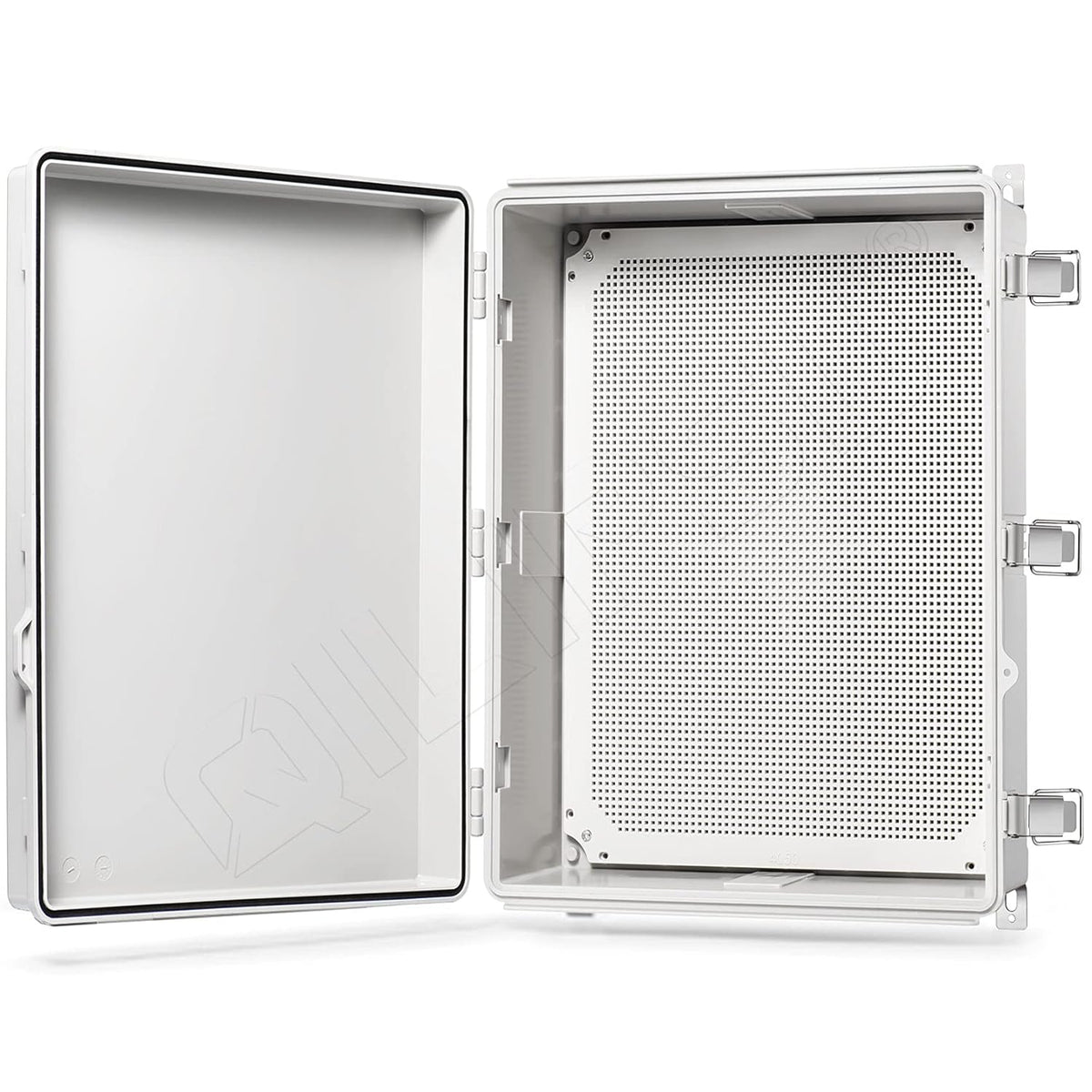 Junction Box with Mounting Plate, IP67 Waterproof ABS Plastic Grey I4991