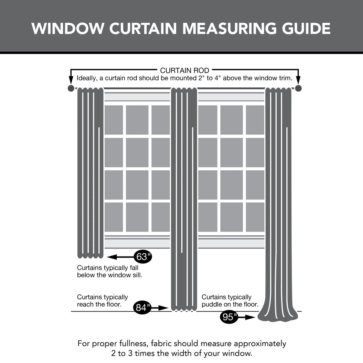 2-pack 100% Blackout Back Tab Curtain Panel Pair, 52"x84", Gray B43353